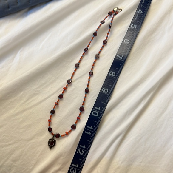 Raw garnet necklace - Picture 4 of 4